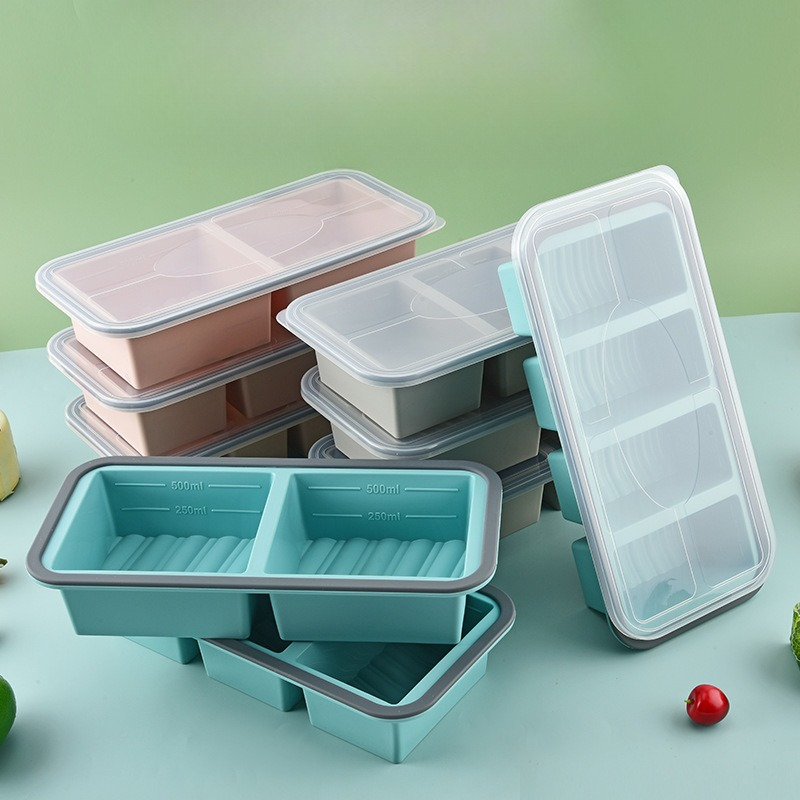 Meal Prep Template - Souper Cubes, Silikon-Gefrierformen zum Einfrieren von