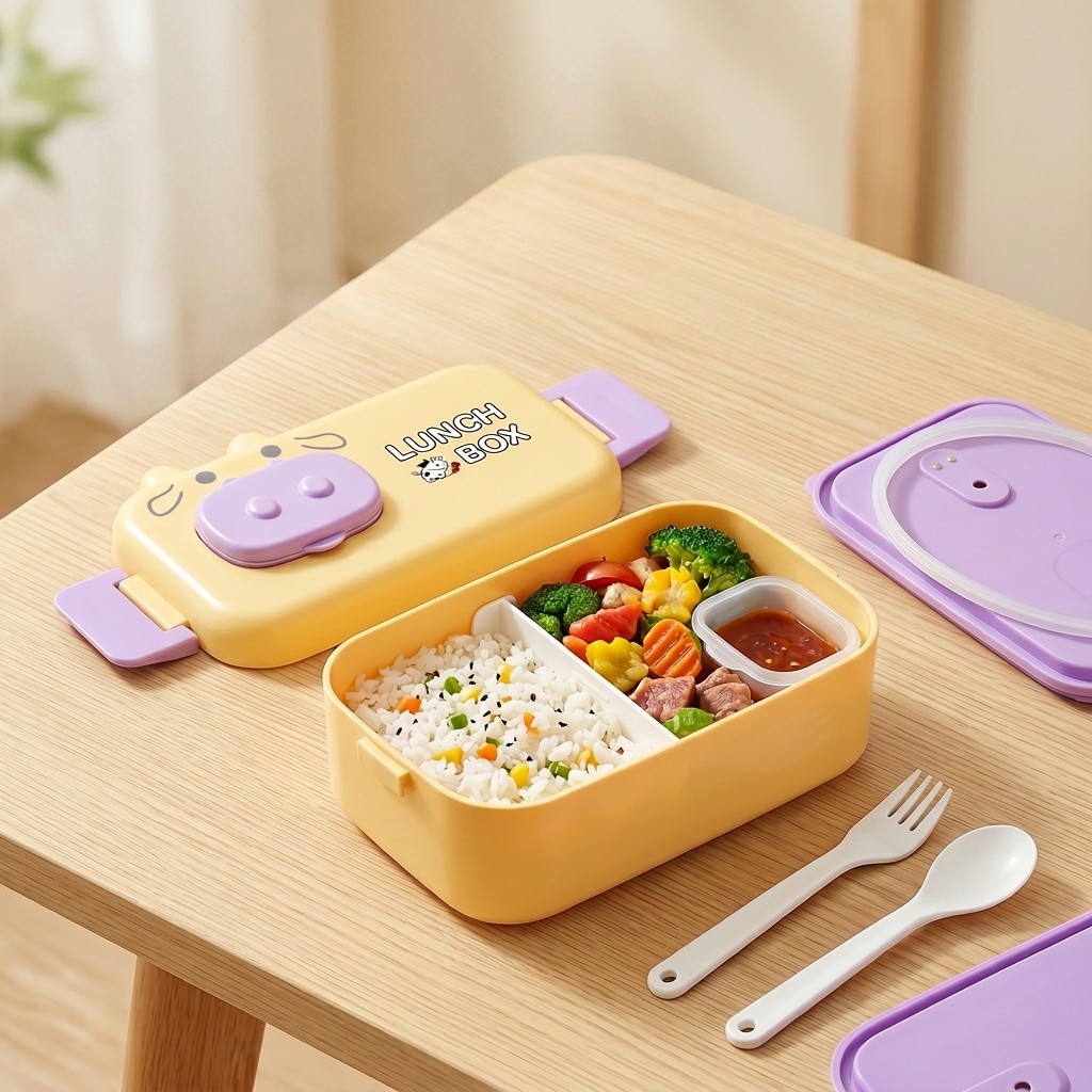 Meal Prep Or Prep Meal - Kinder Bento Lunchbox Mikrowellengeeignete Plastik-Lebensmittelbehälter Auslaufsichere