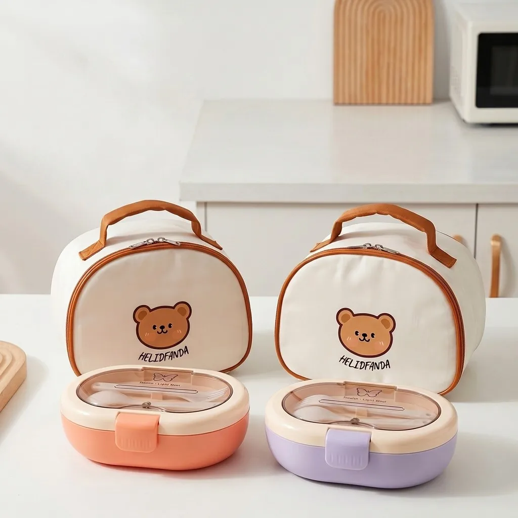Meal Prep Or Prep Meal - Tragbare Plastik-Bento-Lunchbox für Kinder, auslaufsicher, mit