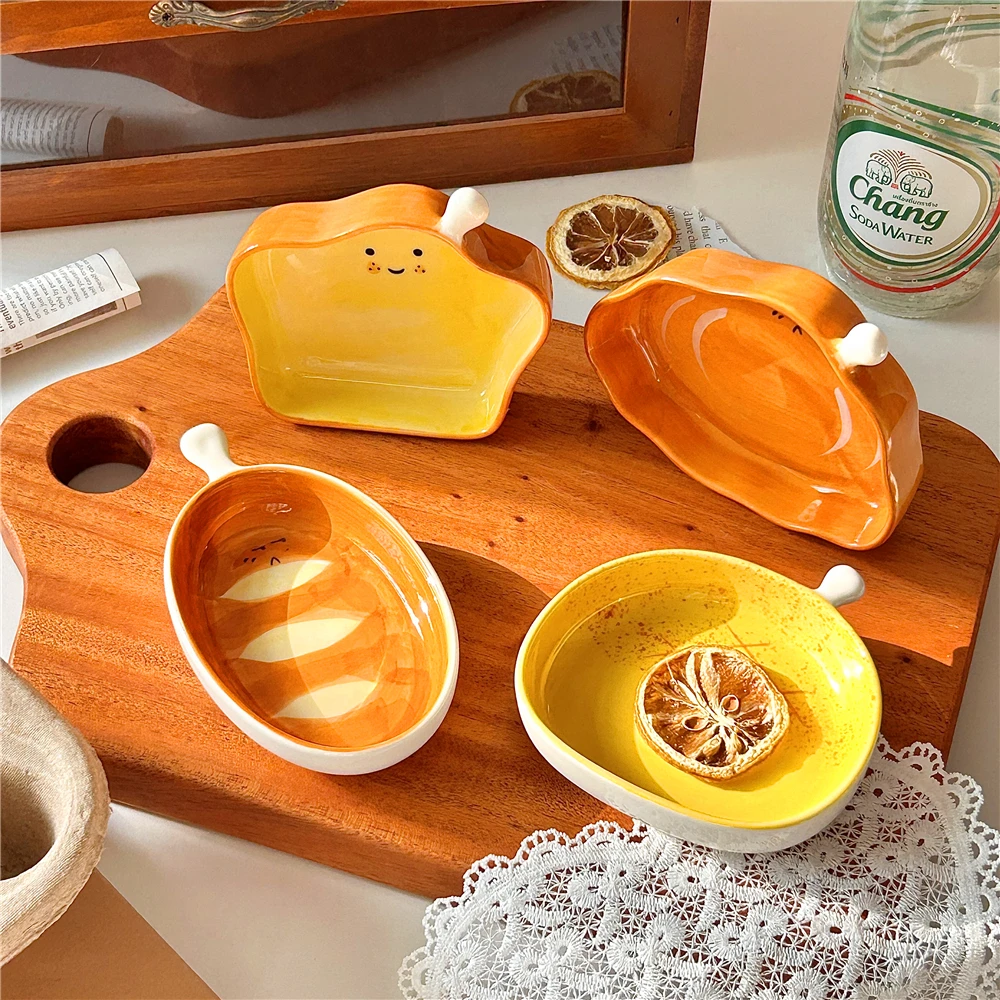 Sauce Dipping Cup - Kreative brotförmige Keramikschale, kleine Dip-Untertassen, Snacks
