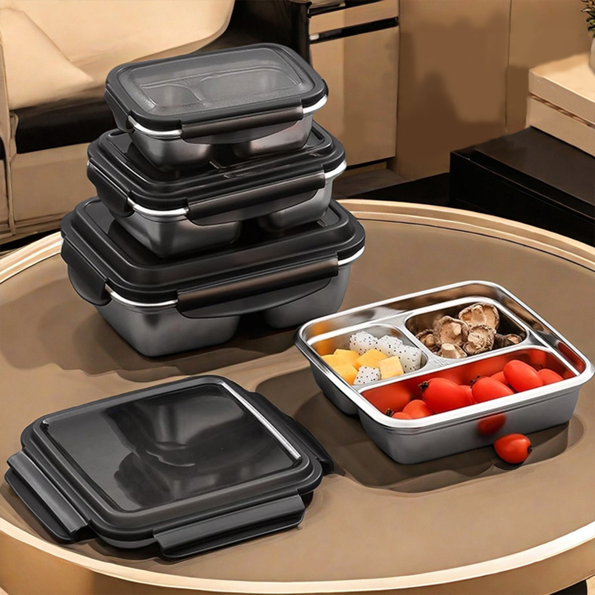 WORTHBUY 2/3-Gitter, Lunchbox  – Meal Prep Bowl Bewertung und Preis