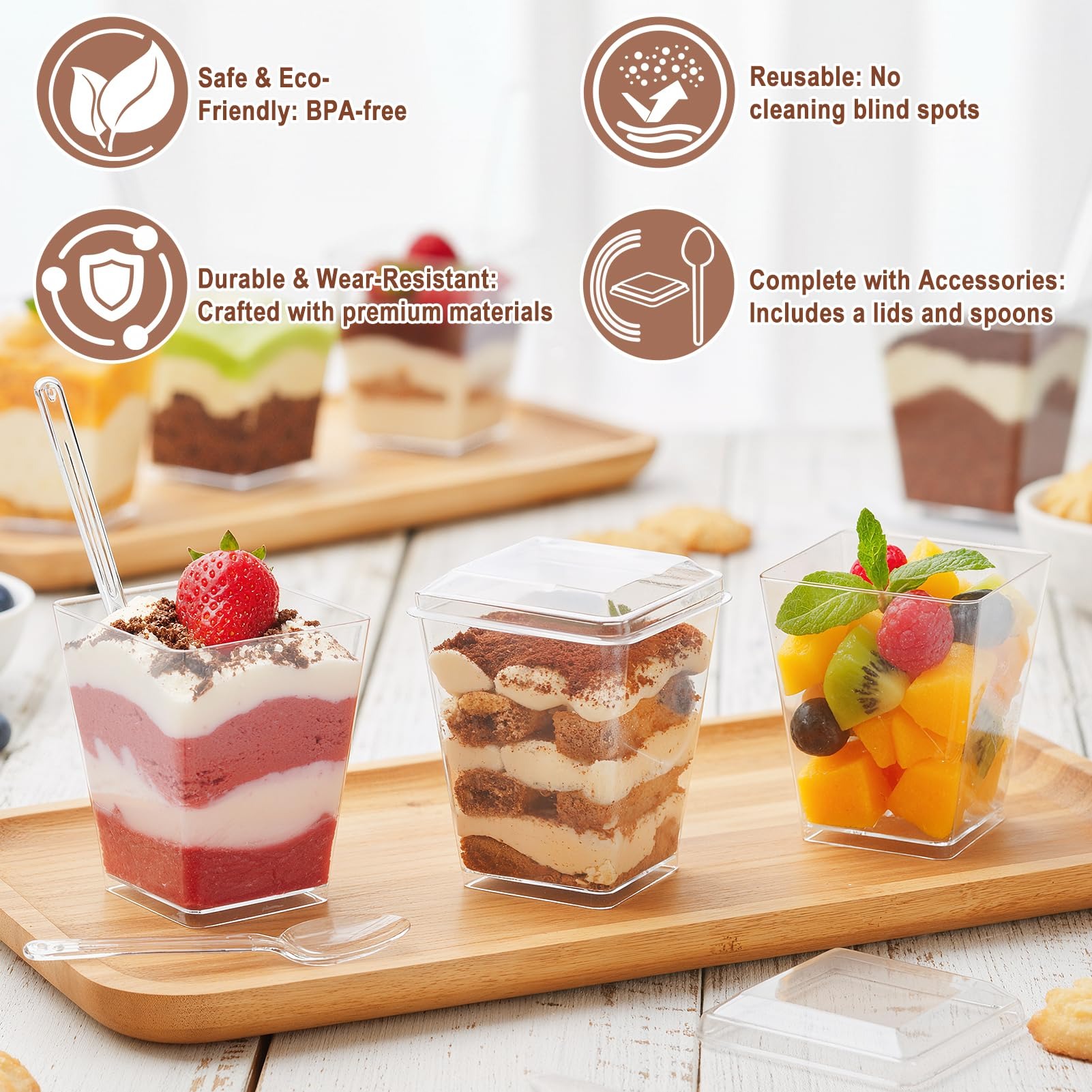 50 Stück 5 Oz quadratische, du – Meal Prep Template Bewertung und Preis