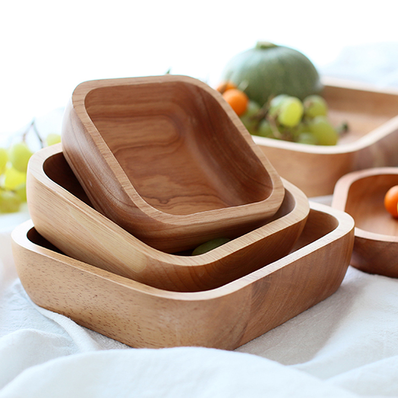 1Pc Platz Holz Schüssel 4 Größ – Meal Prep Bowl Bewertung und Preis