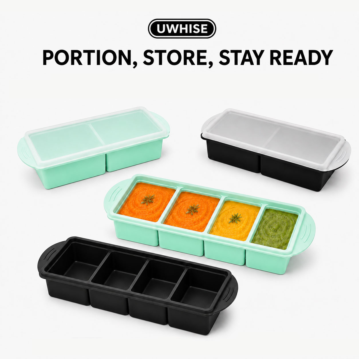 Uwhise Silikon-Suppen-Gefrierb – Meal Prep Template Bewertung und Preis