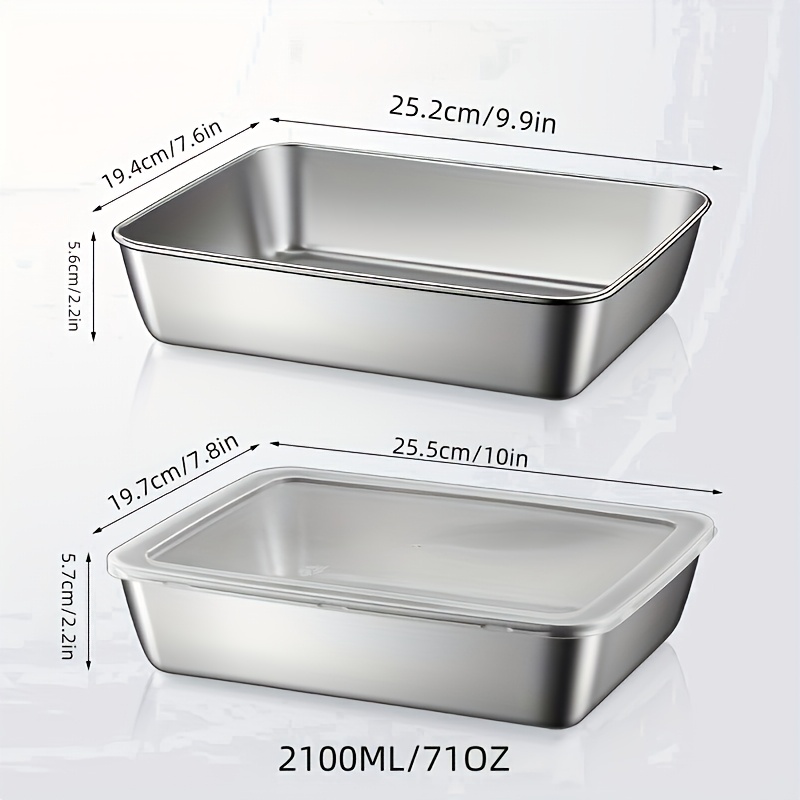 4-teiliges Edelstahl-Lebensmit – Meal Prep Kitchen Bewertung und Preis