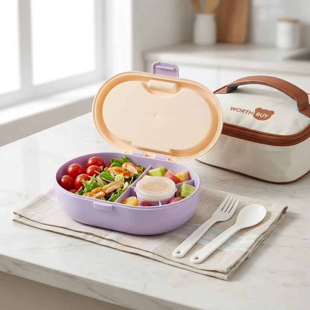 Geteilte Bento-Box aus Kunstst – Meal Prep Or Prep Meal Bewertung und Preis
