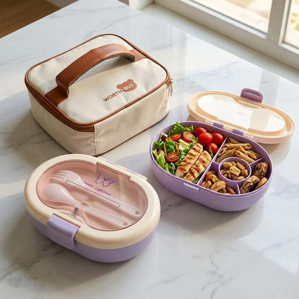 Geteilte Bento-Box aus Kunstst – Meal Prep Or Prep Meal Bewertung und Preis