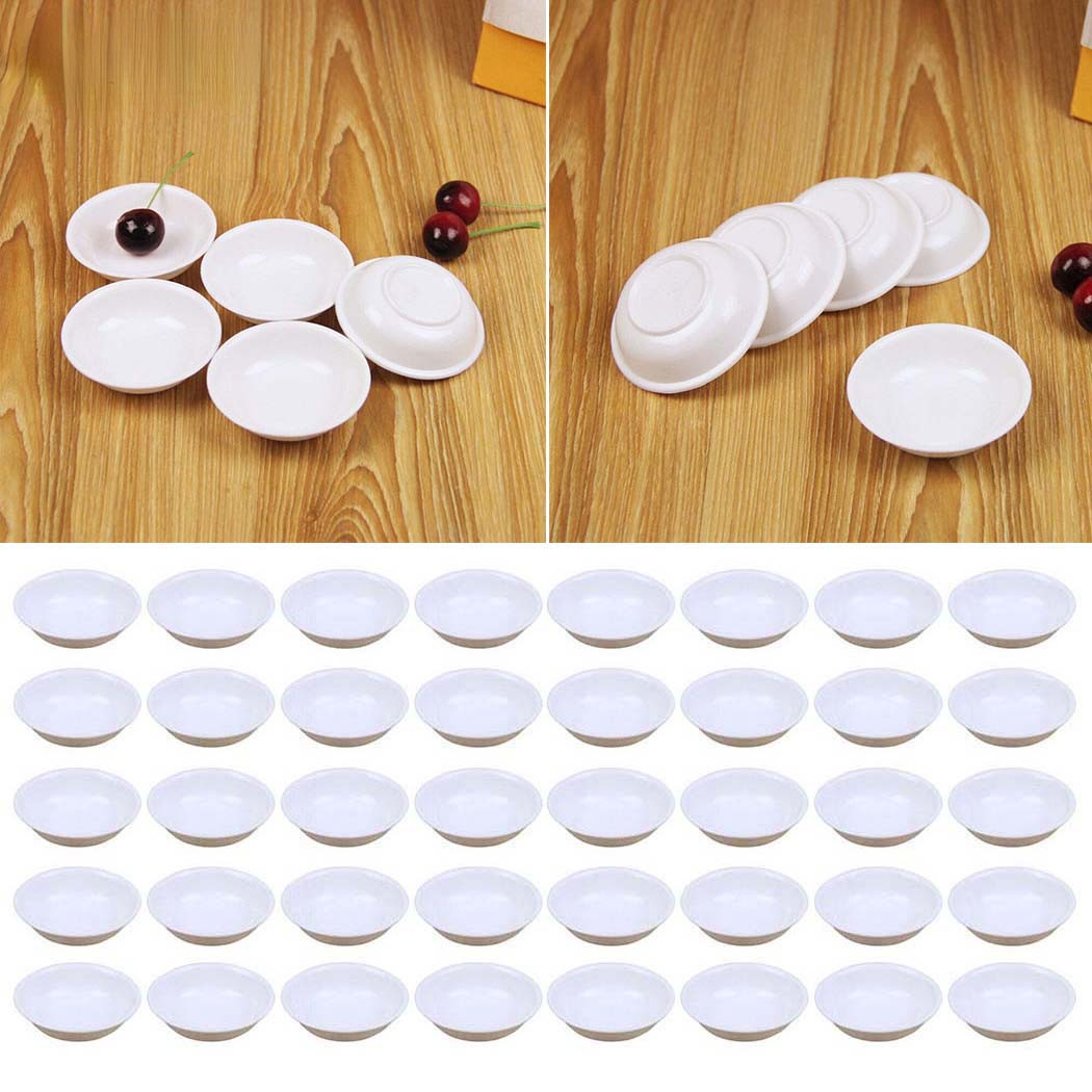 5 Stück weiße Kunststoff-Sauce – Sauce Dipping Cup Bewertung und Preis